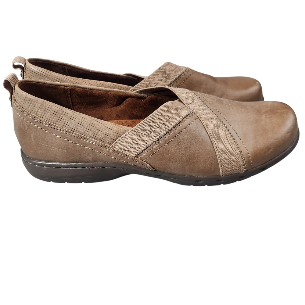 Cobb Hill Slip On Shoes Womens 8 Brown Leather Comfort Flats CI6251